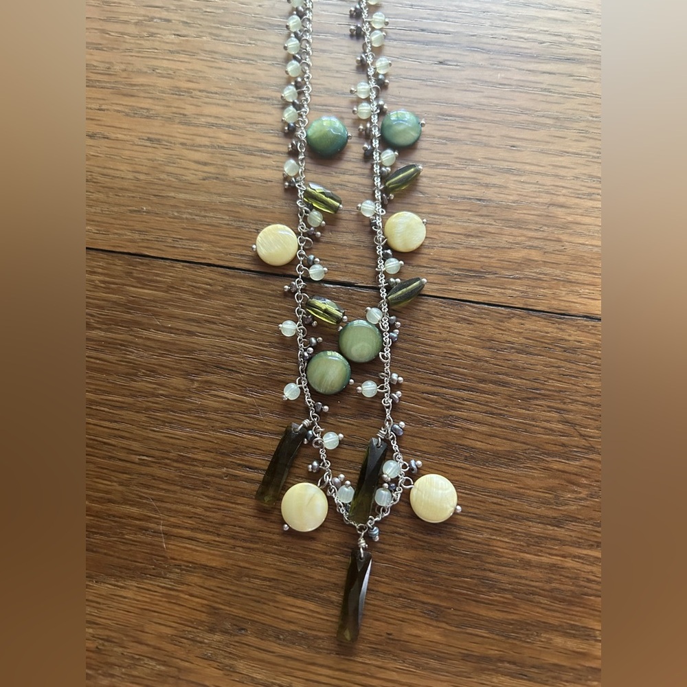 Lia Sophia Elegant Necklace with Multi-Gemstone Design